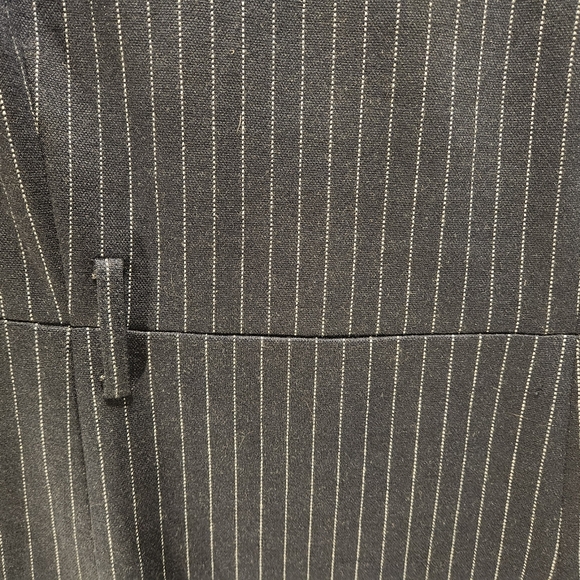 Gretchen Scott Designs Navy Pinstripe Dress Size M - Picture 7 of 10